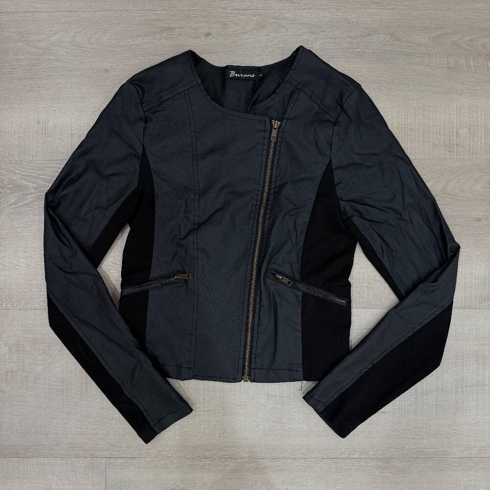 Panelled Moto Jacket - Picture 1 of 6